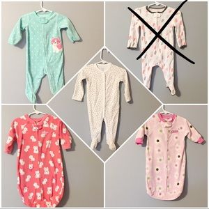 Baby Girl sleeper Lot